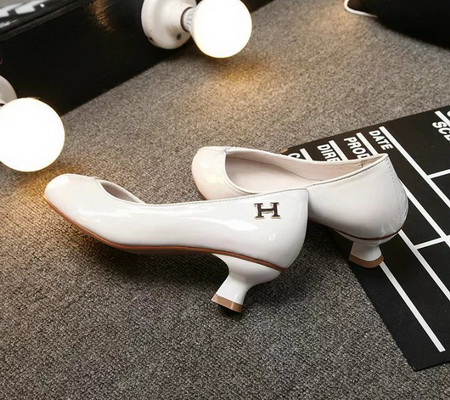 HERMES Shallow mouth kitten heel Shoes Women--006